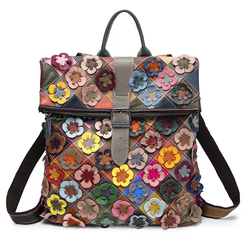 Leather Backpack Vintage - Tas Ransel Kulit Asli Wanita Vintage,