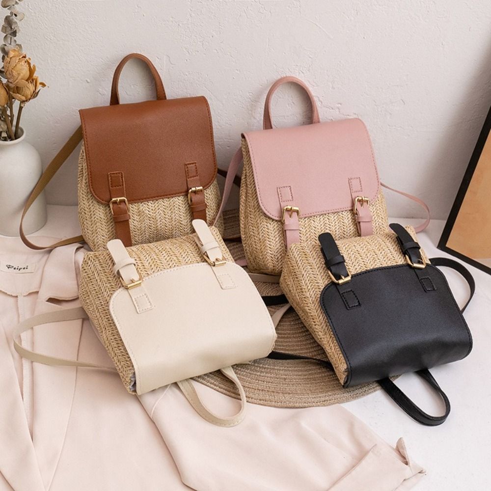 Leather Backpack Vintage - Tas Ransel Kulit PU Trendi Desain