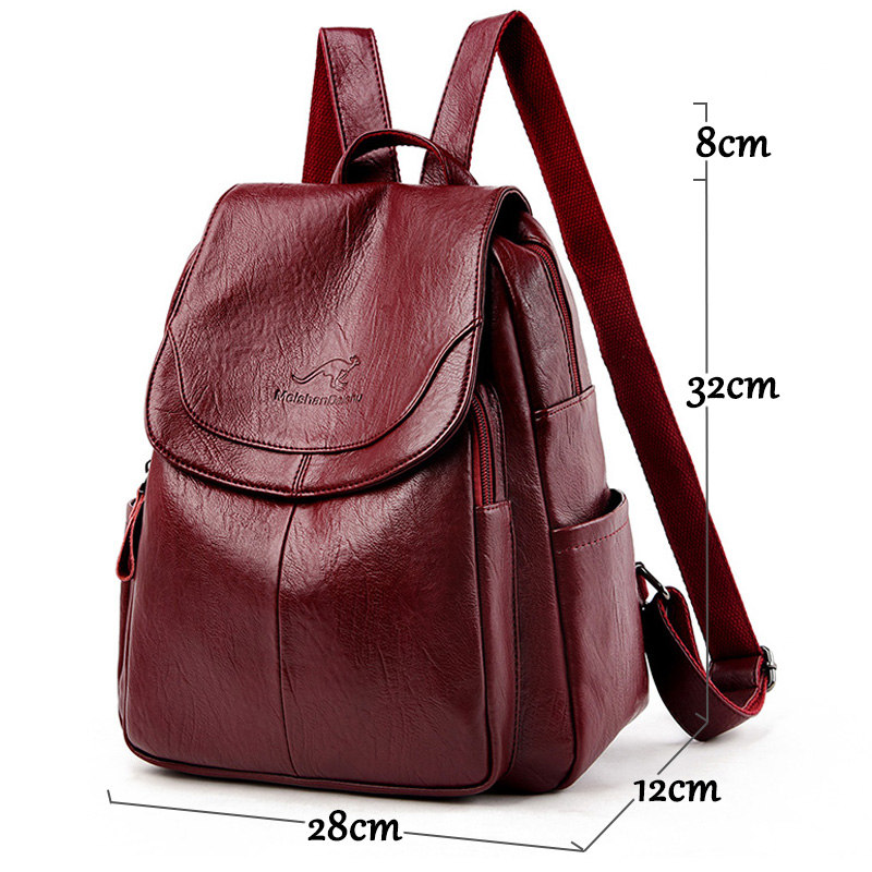 Ransel Kulit Lembut Vintage un - Leather Backpack Vintage ulasan dan harga