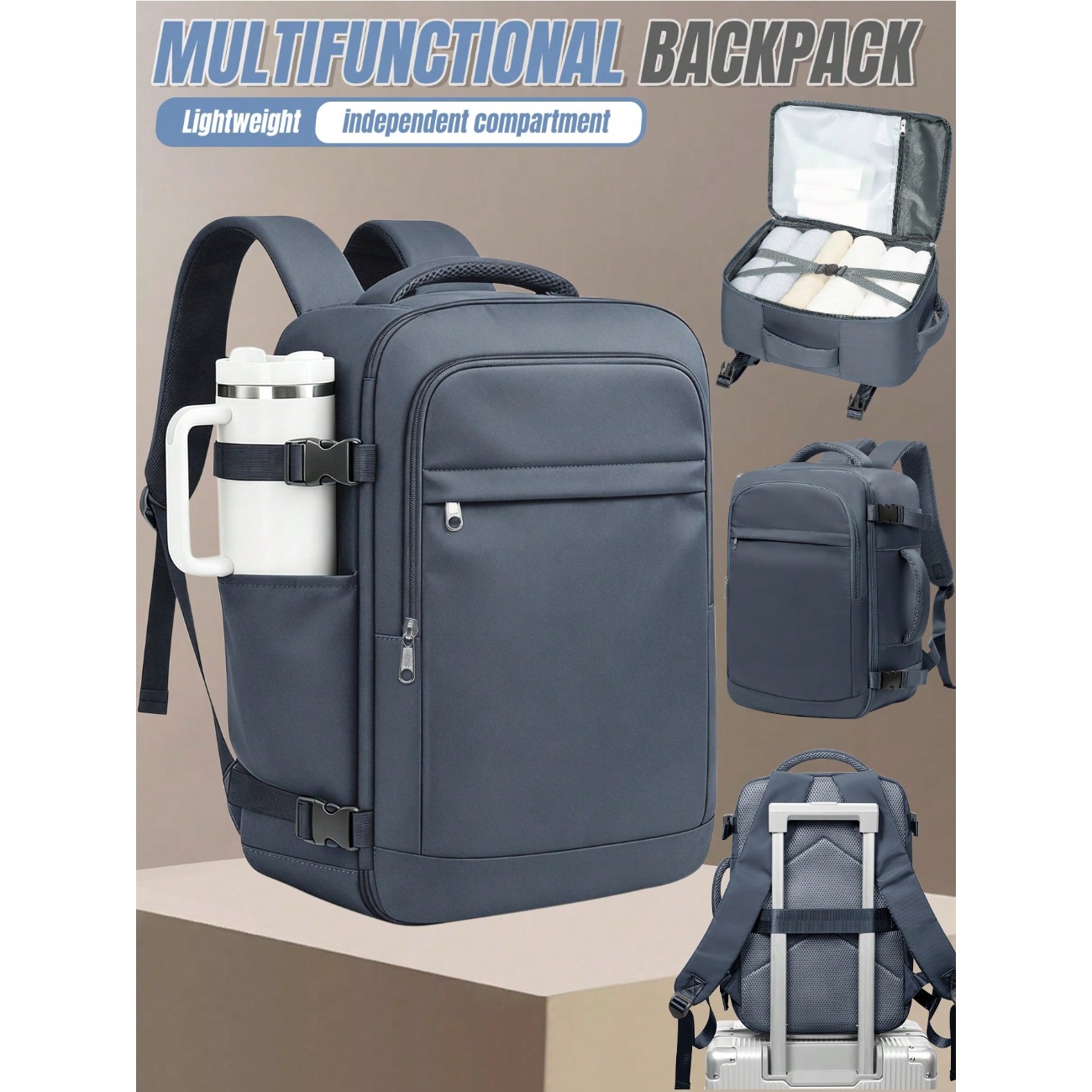 Ransel Perjalanan Ringan Berka - Laptop Backpack 15.6 ulasan dan harga