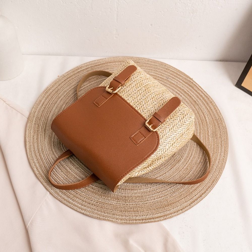 Tas Ransel Kulit PU Trendi Des - Leather Backpack Vintage ulasan dan harga