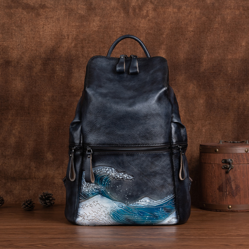 Johnature Ransel Wanita Kulit  - Leather Backpack Vintage ulasan dan harga