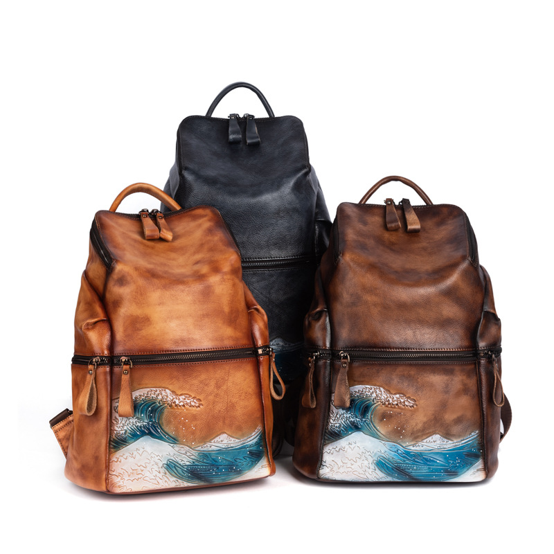 Johnature Ransel Wanita Kulit  - Leather Backpack Vintage ulasan dan harga