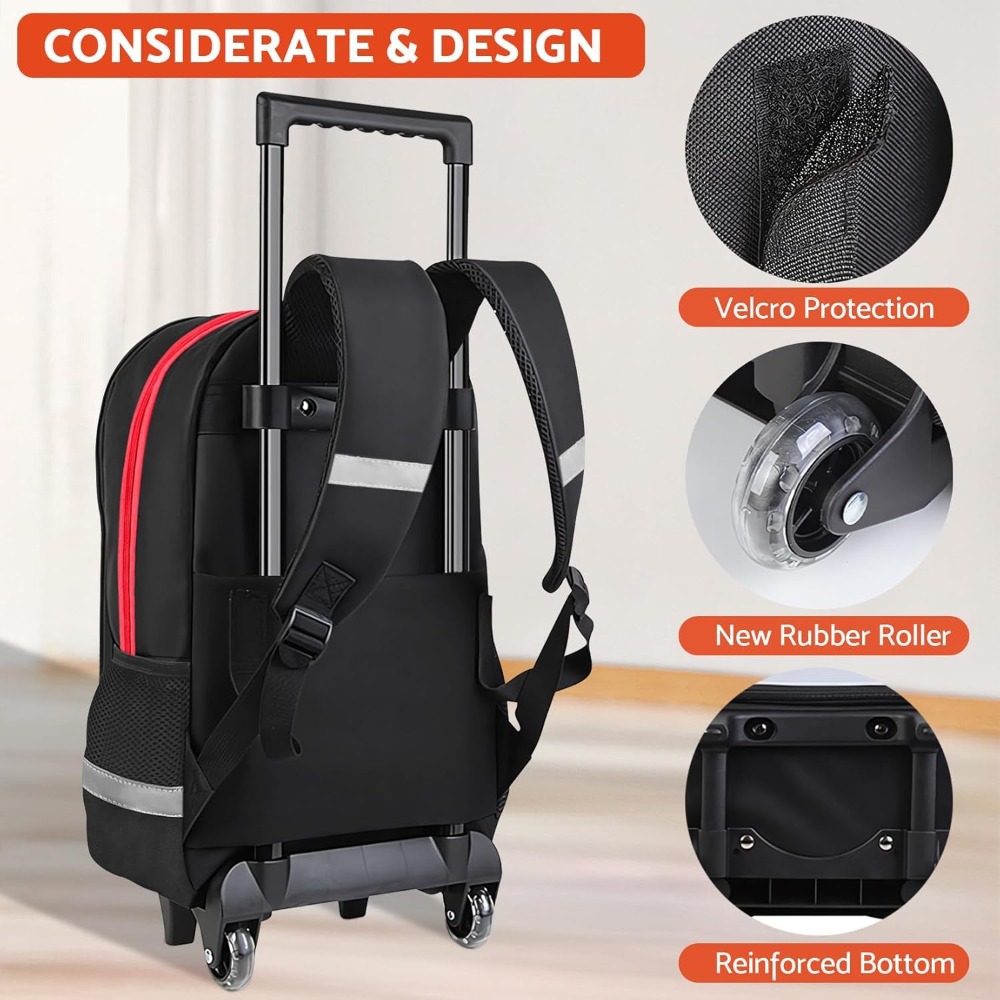3PCS Tas Ransel Roda untuk Ana - School Backpack Teen ulasan dan harga